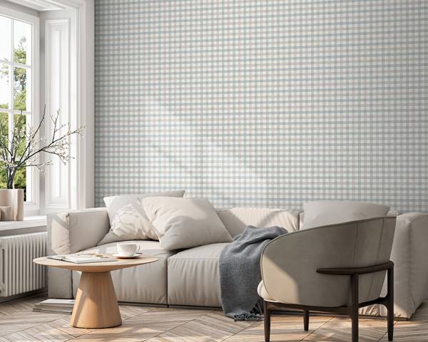 Tapete 641027 Blau - Papier - 53 x 1000 x 53 cm