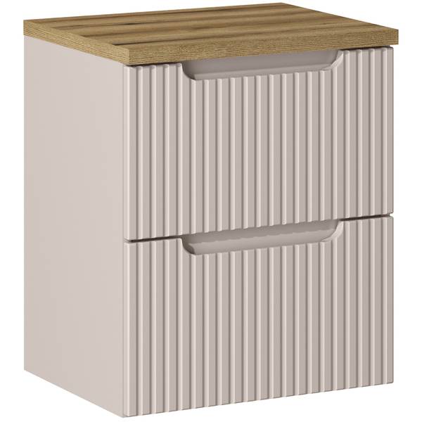 Waschbeckenschrank NEWPORT-56-38 Beige - Holzwerkstoff - 50 x 60 x 40 cm