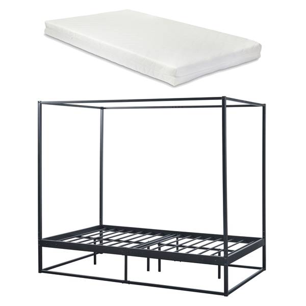 Himmelbett Kristianstad mit Matratze Liegefläche Breite: 120 cm