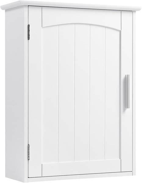 Hängeschrank Lily Weiß - Holzwerkstoff - Metall - 40 x 51 x 17 cm