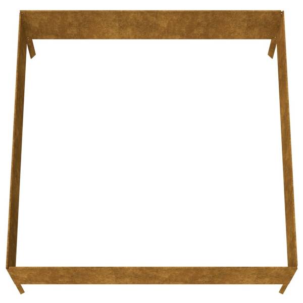 Lit surélevé de jardin 824516 Marron - Métal - 100 x 41 x 100 cm