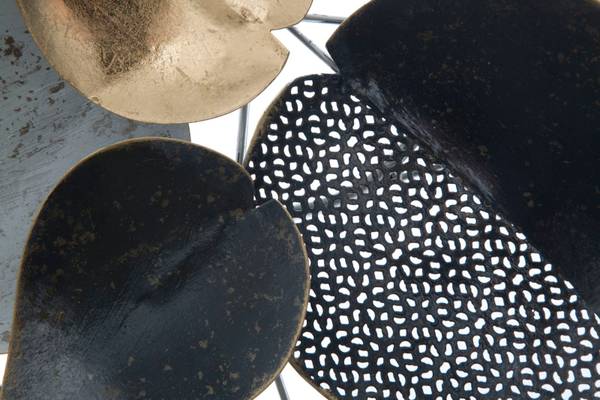 Wanddekoration Half Leaf B Metall - 6 x 40 x 63 cm