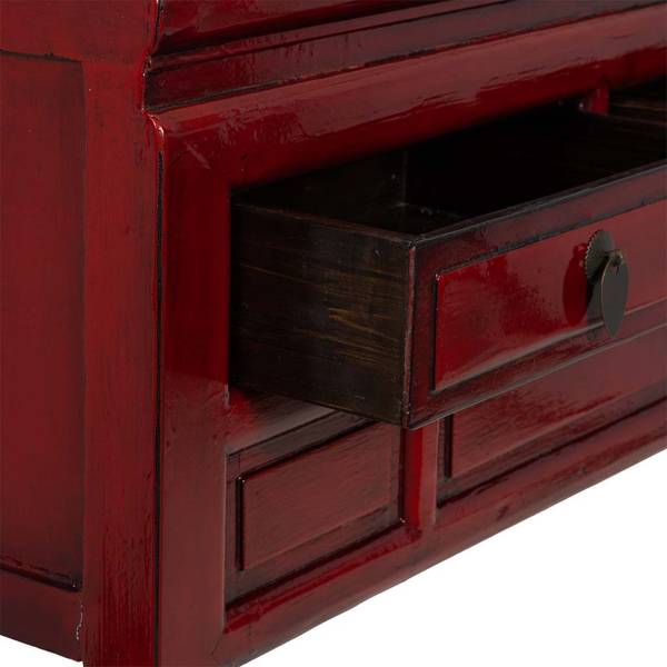 Sideboard 4523295018 Rot - Holzwerkstoff - 129 x 89 x 30 cm