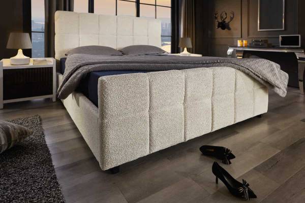 Boxbett PRESTIGE Weiß - Polyester - 190 x 125 x 220 cm