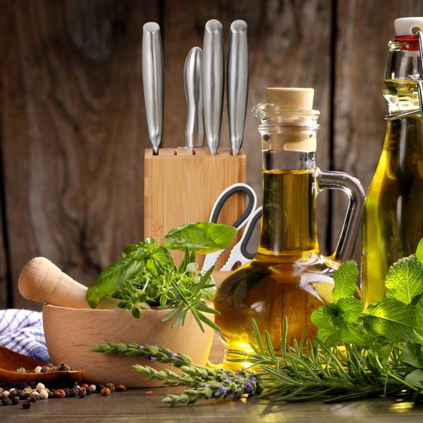 Unbestückter Messerblock aus Bambus Braun - Bambus - 11 x 21 x 22 cm