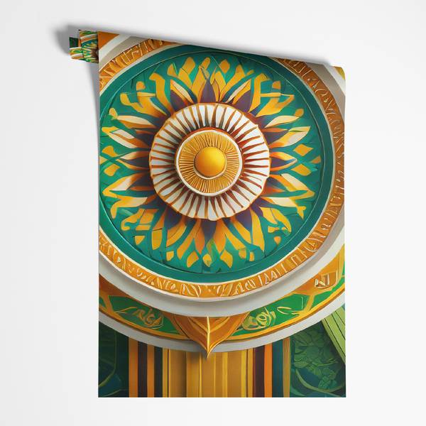 Fototapete Mandala Zen Symbol 200 x 140 cm