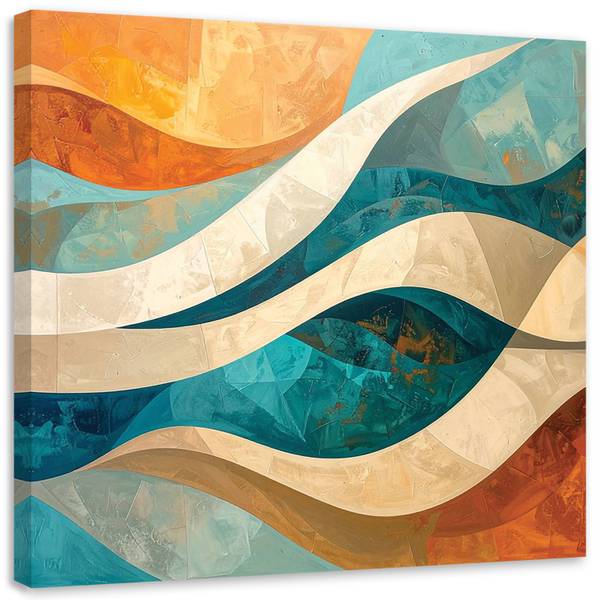 Wandbild Linien 40 x 40 cm