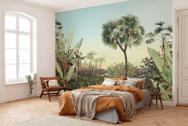 Fototapete 611853 Grün - Papier - 350 x 250 x 250 cm