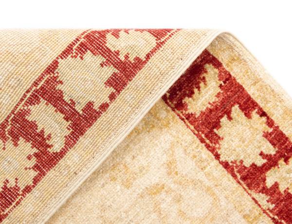 Tapis de couloir Kaizar LXXXIX Beige - Laine - 77 x 1 x 446 cm