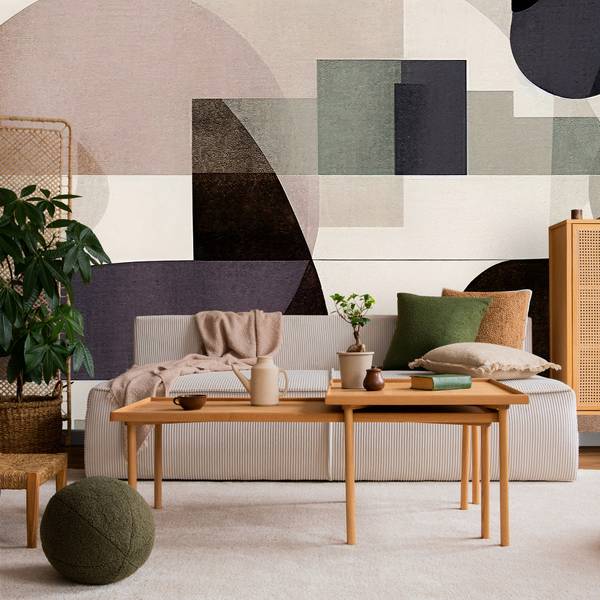 Fototapete ABSTRAKTION modernes Muster 135 x 90 x 90 cm