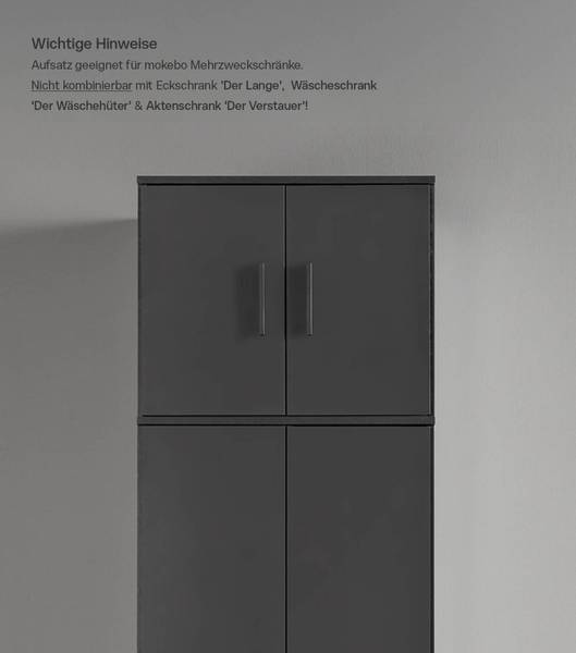 Mehrzweckschrank Der Extralange Schwarz