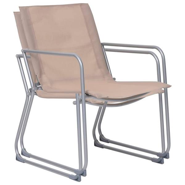 Ensemble de jardin 44354 (lot de 4) Gris - Polyester - Acier - 45 x 38 x 90 cm