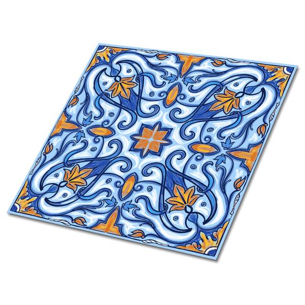 Selbstklebende Fliesen (9 St.) Tradition Polyester PVC - 30 x 30 x 0 cm
