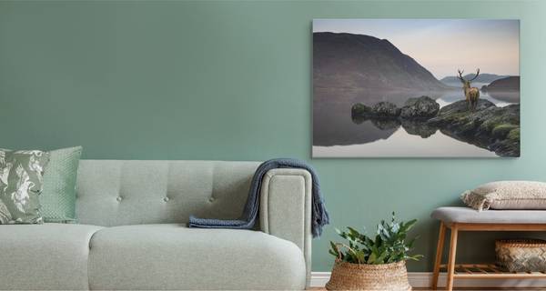 Afbeelding HERT Rivier Mist Canvas 40 x 30 x 30 cm