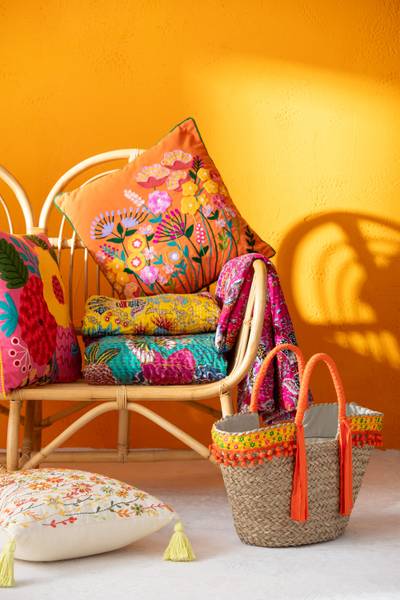 Kissen Mexican Fiesta (2er Set) Textil - 45 x 2 x 45 cm