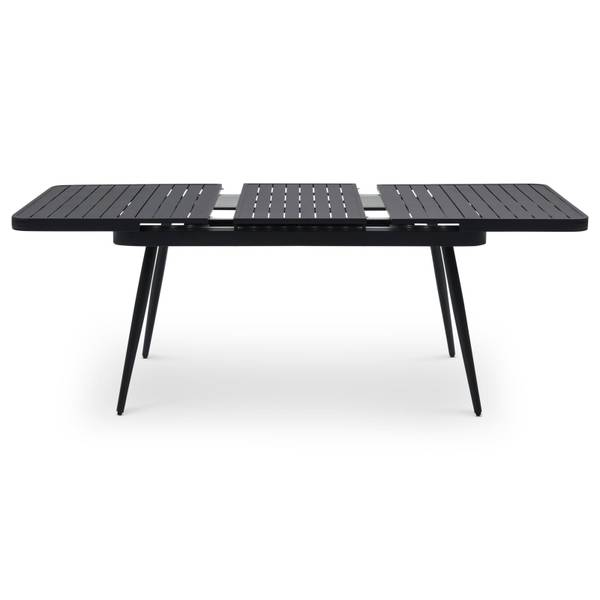 Gartenmöbel Set SUNNY 9er Set Grau - Aluminium - 180 x 79 x 90 cm