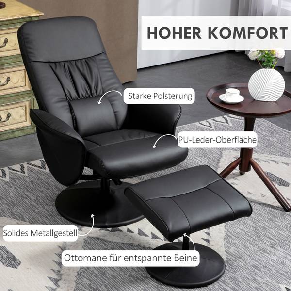 Relaxsessel 833-694V02BK Schwarz