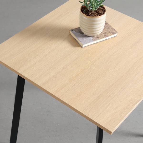 Esstisch EMIL -BASED- Braun - Holzwerkstoff - Metall - 70 x 75 x 70 cm