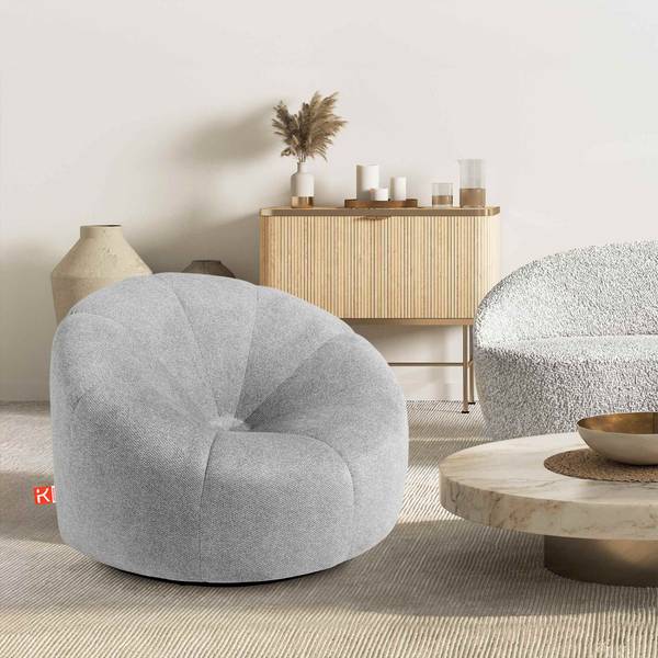 Draaifauteuil Toca grijs - metaal - textiel - 91 x 72 x 91 cm