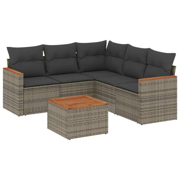 Garten Sofagarnitur 3035929-2 (6-teilig) Grau