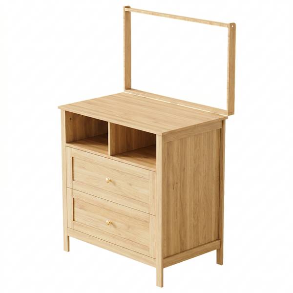 Wickelkommode NATMUD28 Ⅲ Braun - Holzwerkstoff - 50 x 90 x 82 cm