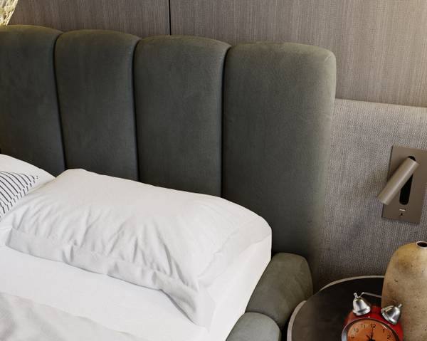 Polsterbett CLOUD Grau - Liegefläche Breite: 120 cm