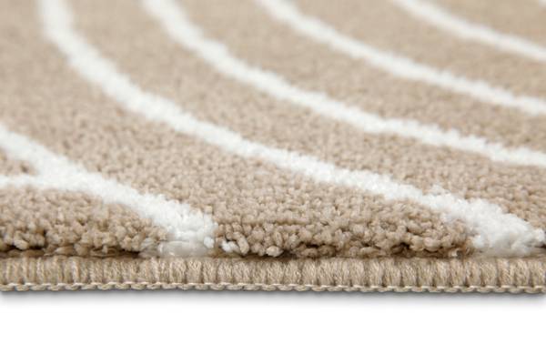 Badteppich Hilda Beige - Polyester - 70 x 2 x 120 cm