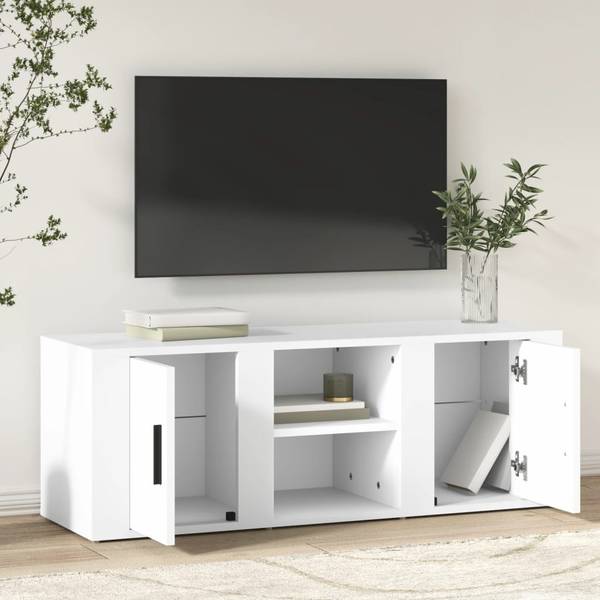 TV-Schrank 3018062 Weiß - Holzwerkstoff - 100 x 35 x 31 cm