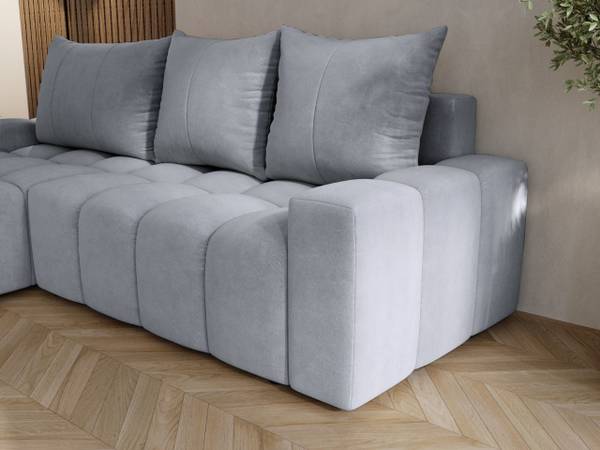 Ecksofa BRESSO Hellgrau