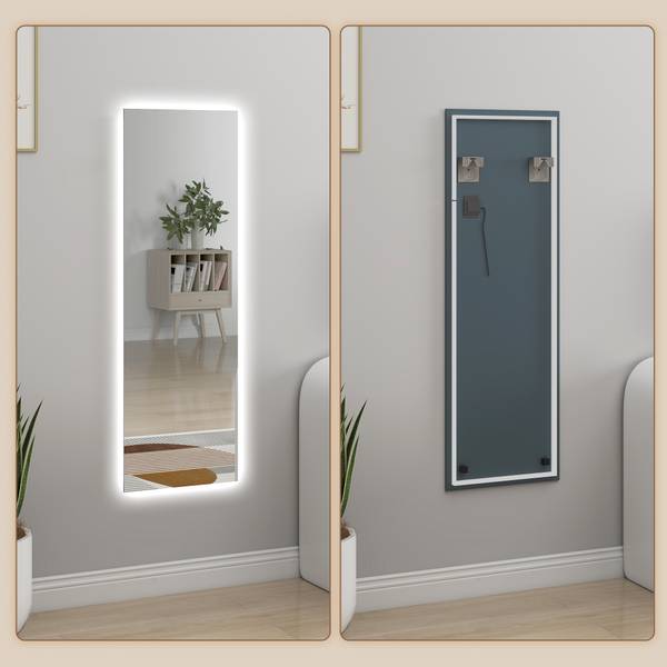 Ganzkörperspiegel 831-889V90CR Glas - 3 x 120 x 40 cm