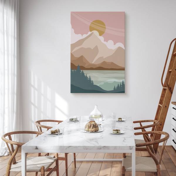 Leinwandbild See 80 x 120 x 120 cm