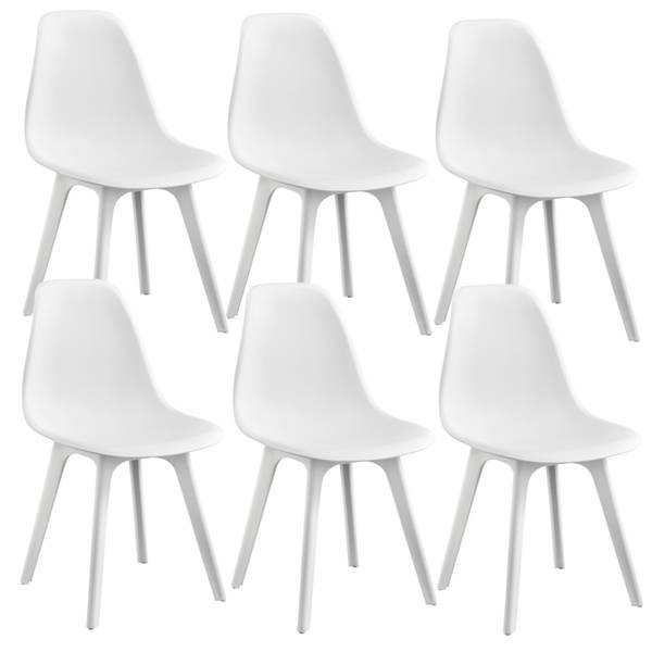 Esszimmerstuhl Brevik 6er Set Weiß