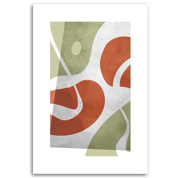 Wandbild abstrakte formen im boho-stil 60 x 90 cm
