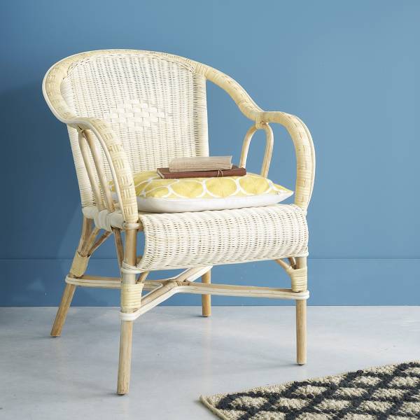Sessel aus natürlichem Rattan Beige - Rattan - 61 x 83 x 68 cm
