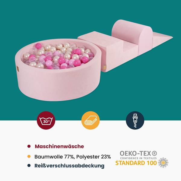 Spielplatz mit Bällebad Perlweiß