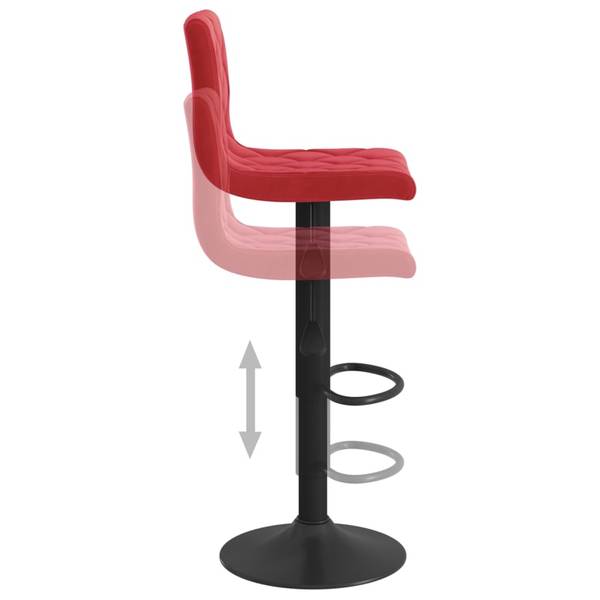 Barhocker 3007077 2er Set Rotbraun
