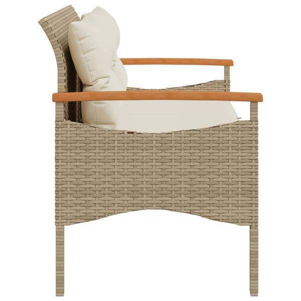 Gartenbank 3034168 Beige - Stahl - 116 x 74 x 62 cm