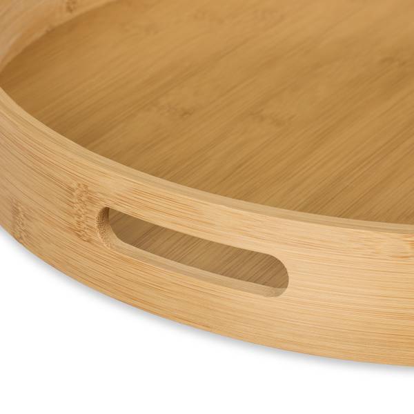 Plateau de service en bambou Marron - Bambou - Bois manufacturé - 40 x 5 x 40 cm
