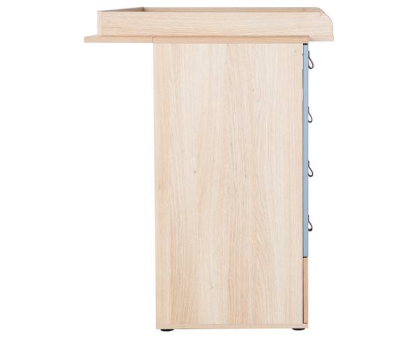 Wickelkommode Roofy mit Self-Soft-Close Braun - Grün - Holzverbundwerkstoff - 101 x 94 x 77 cm