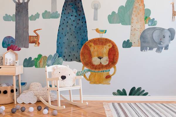 Panorama-Tapete Cléo Papier - 336 x 270 x 336 cm