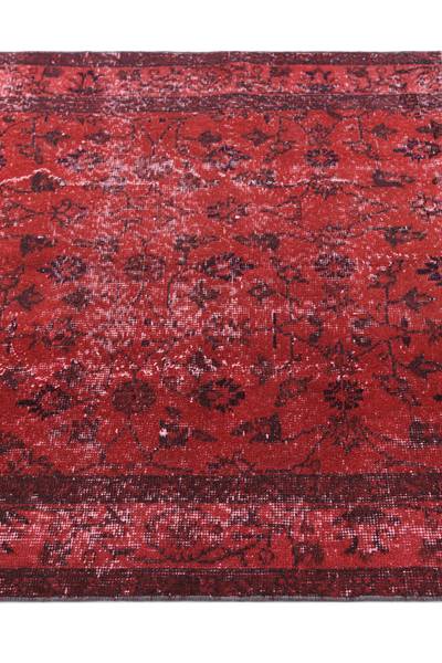 Vloerkleed Ultra Vintage DCCXXIV rood - wol - 114 x 1 x 206 cm