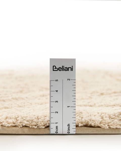 Teppich TORTIE Beige - Grün - Naturfaser - 110 x 130 cm