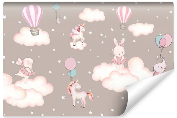 Vlies-Fotobehang DIEREN Wolken Sterren 368 x 254 x 254 cm