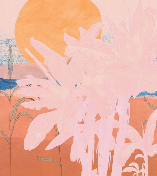 Fototapete 611995 Pink - Papier - 250 x 280 x 280 cm