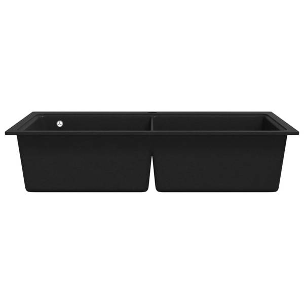 Einbauspüle DE868 Schwarz - Stein - 510 x 840 x 860 cm