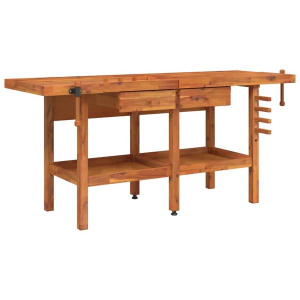 Werkbank 3017475 Braun - Akazie - 62 x 83 x 192 cm
