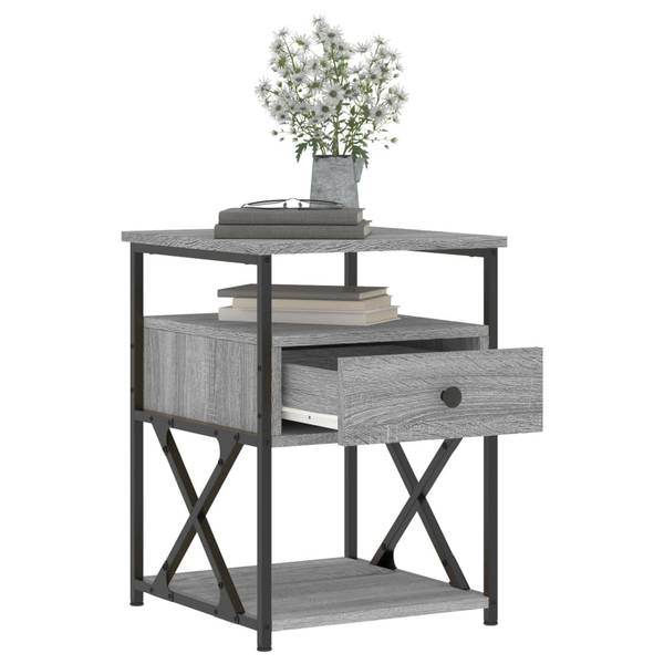 Nachttische 2er Set W713 Grau
