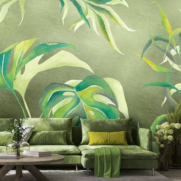 Papier peint, Feuilles de monstres 250 x 175 cm