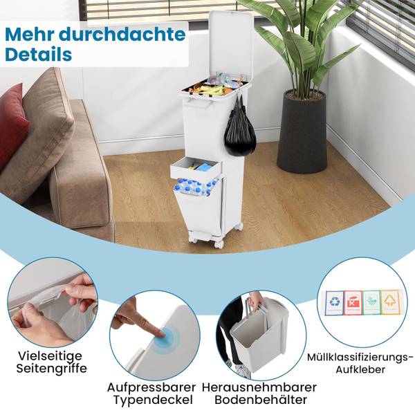 Mülleimer VH33102DE Weiß