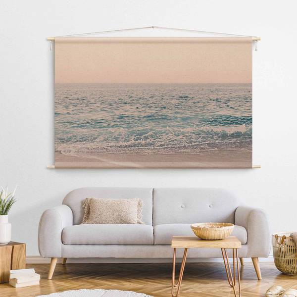 Wandteppich Strand am Morgen 185 x 125 cm